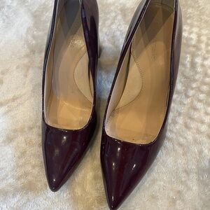Banana Republic heels in a wine color.  Paten leather, size 8.5 M